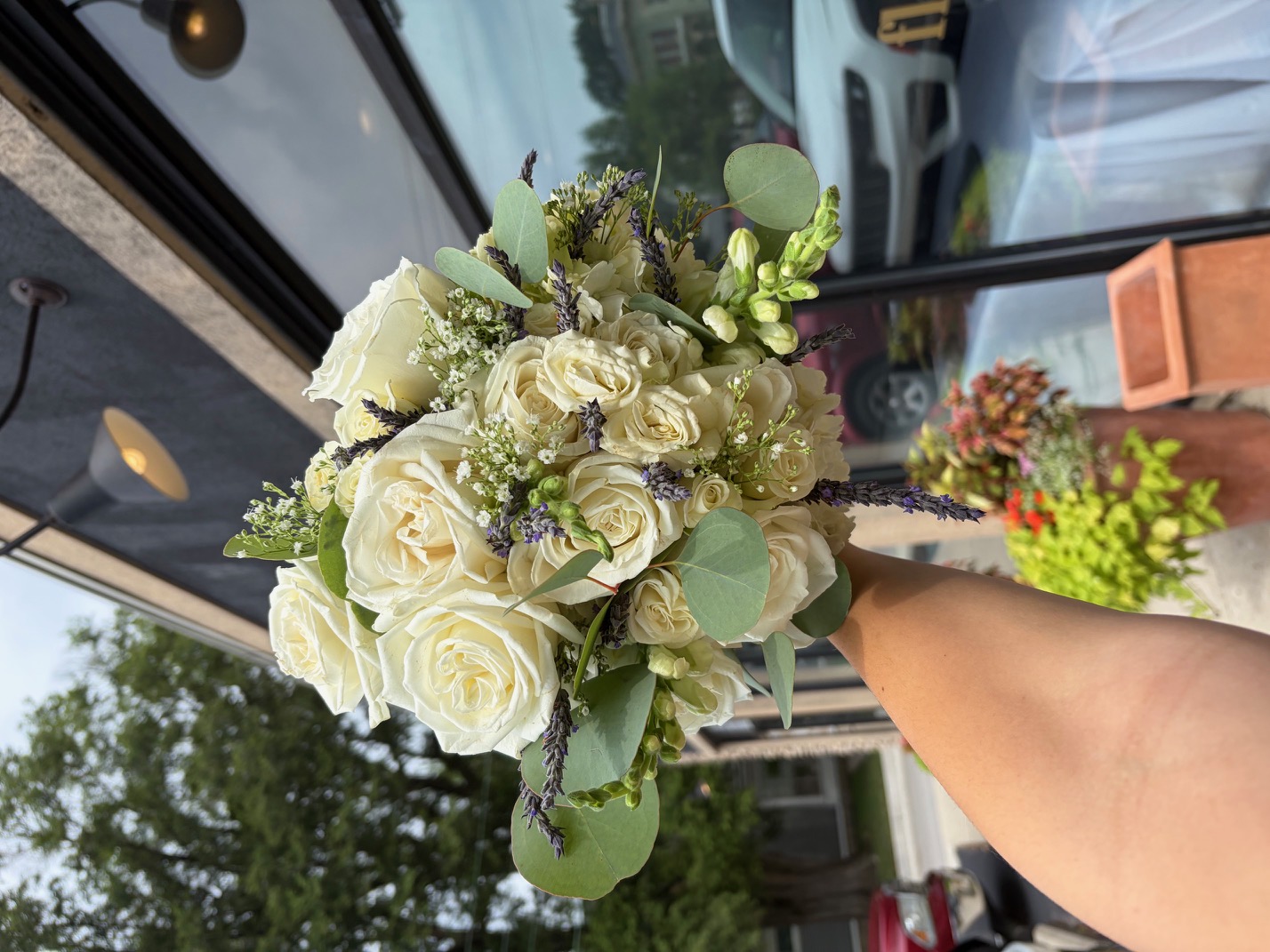 Wedding floral arrangement