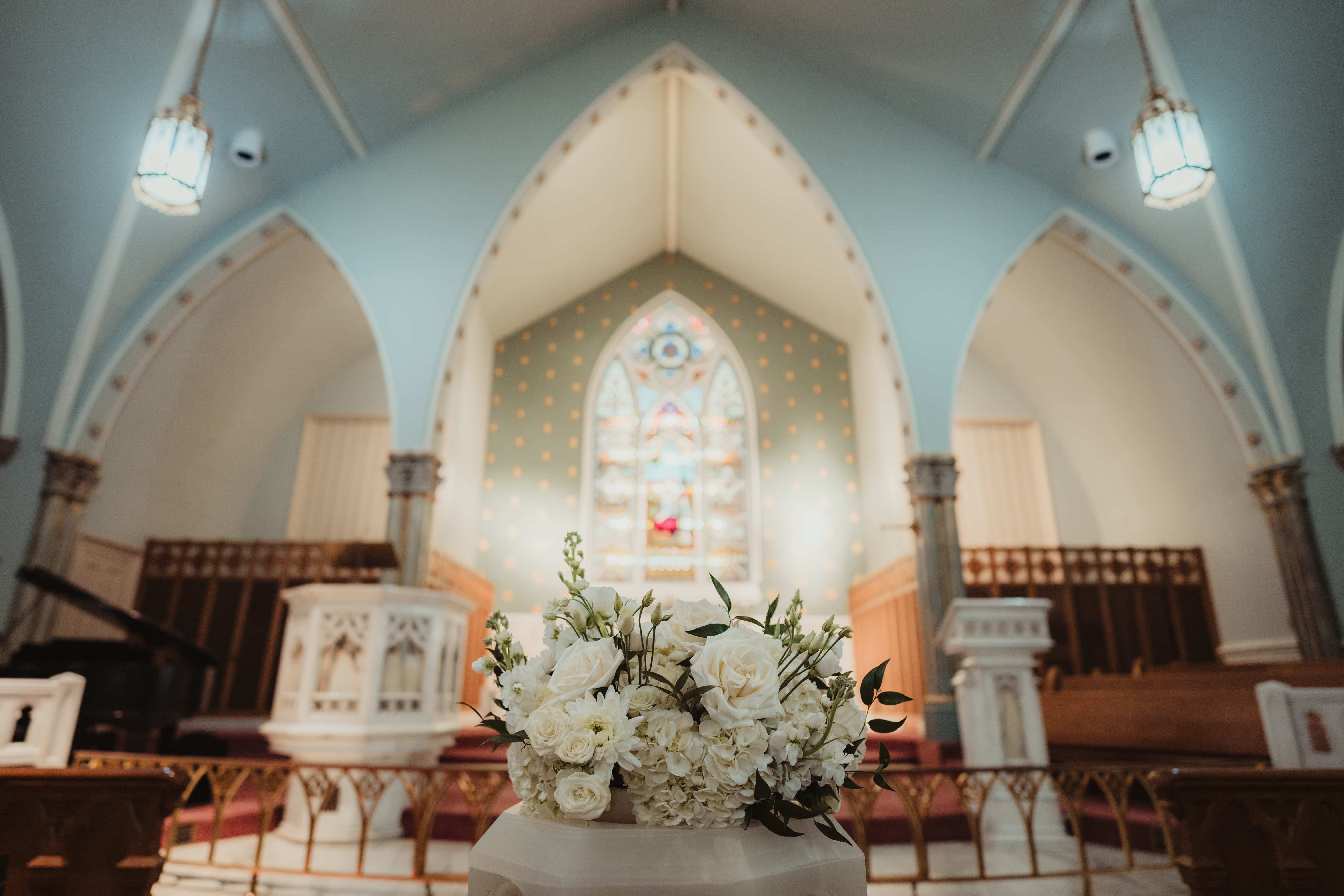 Wedding floral arrangement