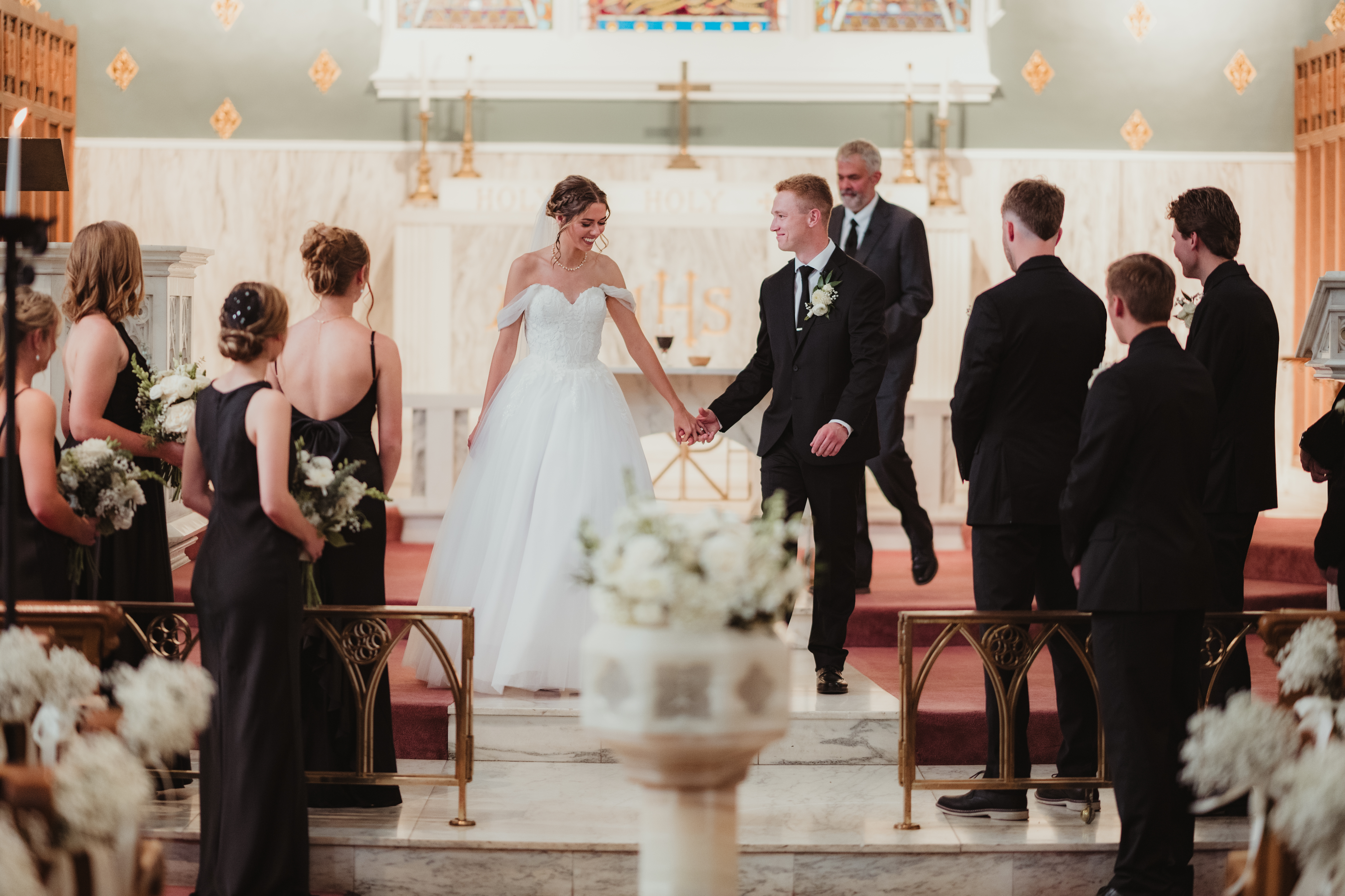 Wedding floral arrangement