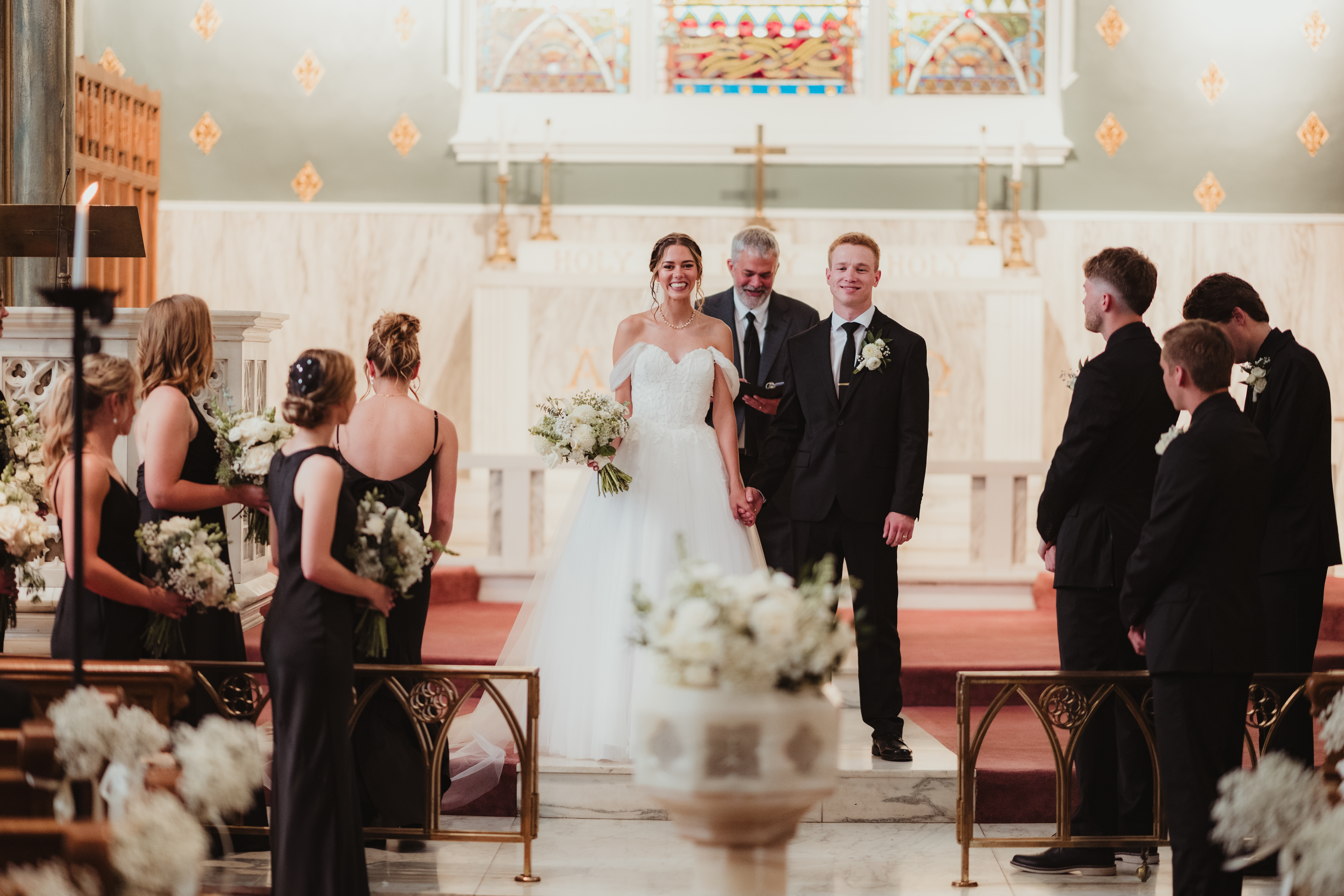 Wedding floral arrangement