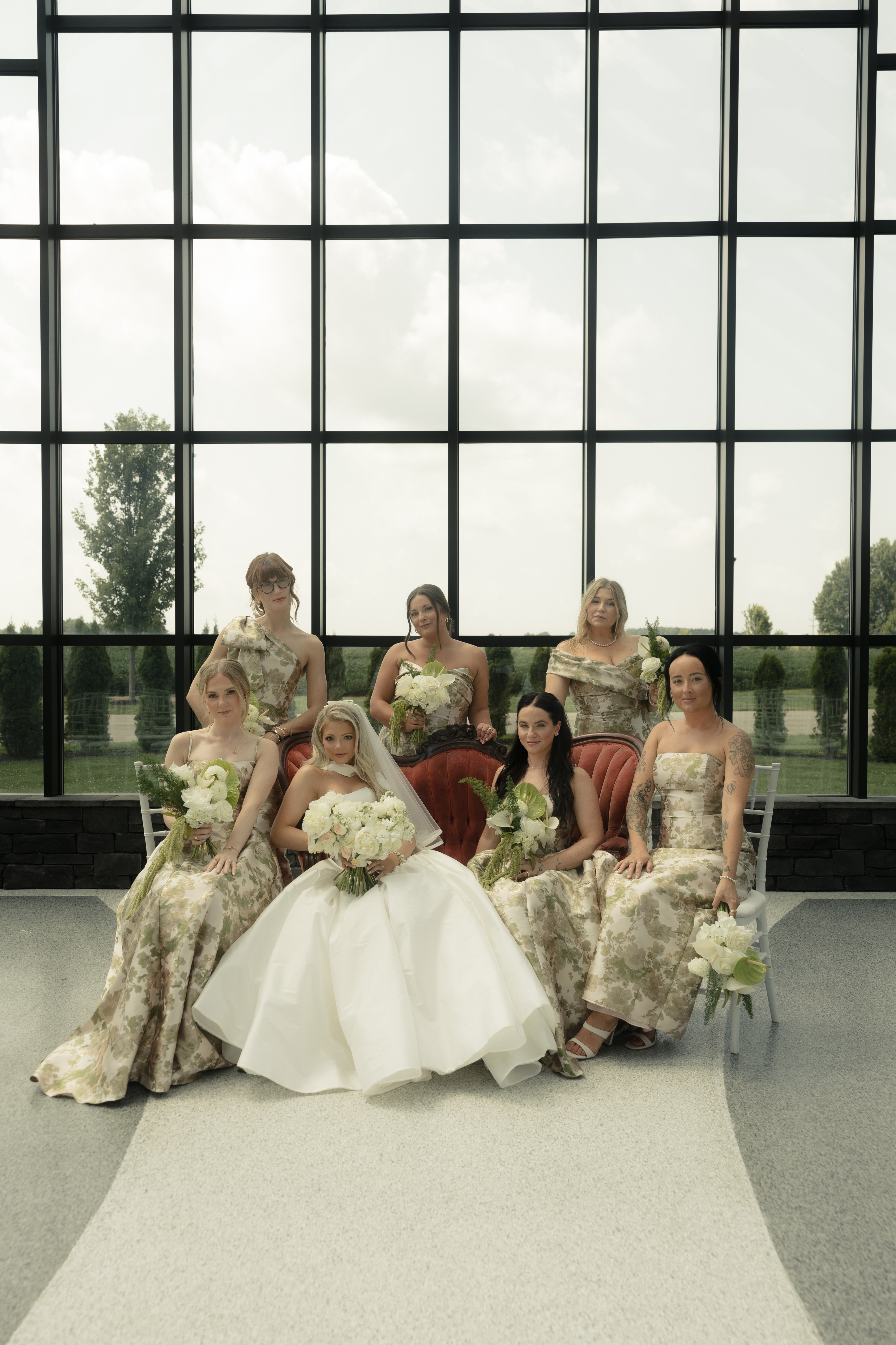 Bridal party group photo