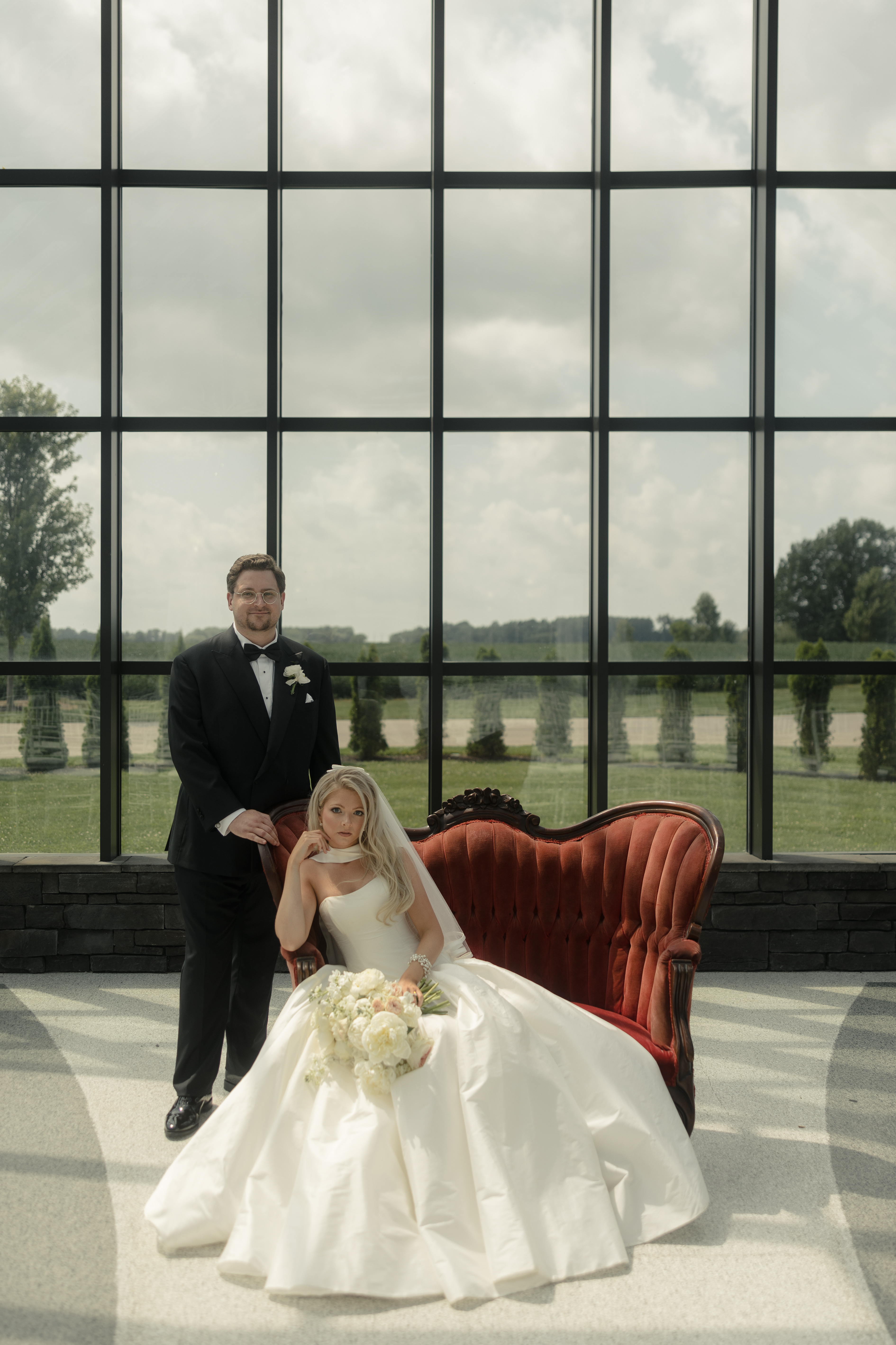 Wedding floral arrangement