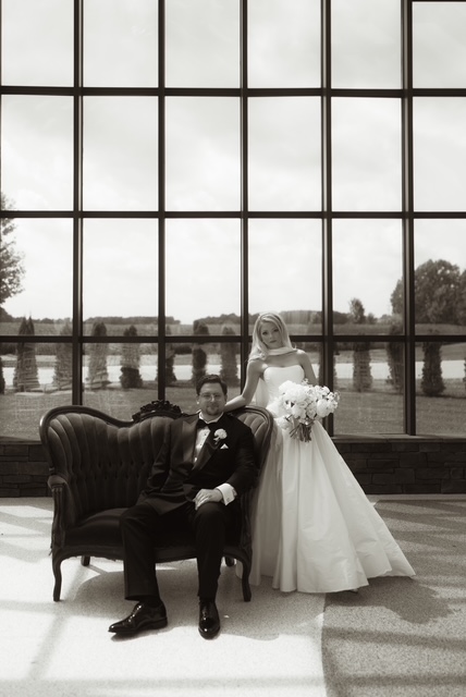 Bride and groom portrait