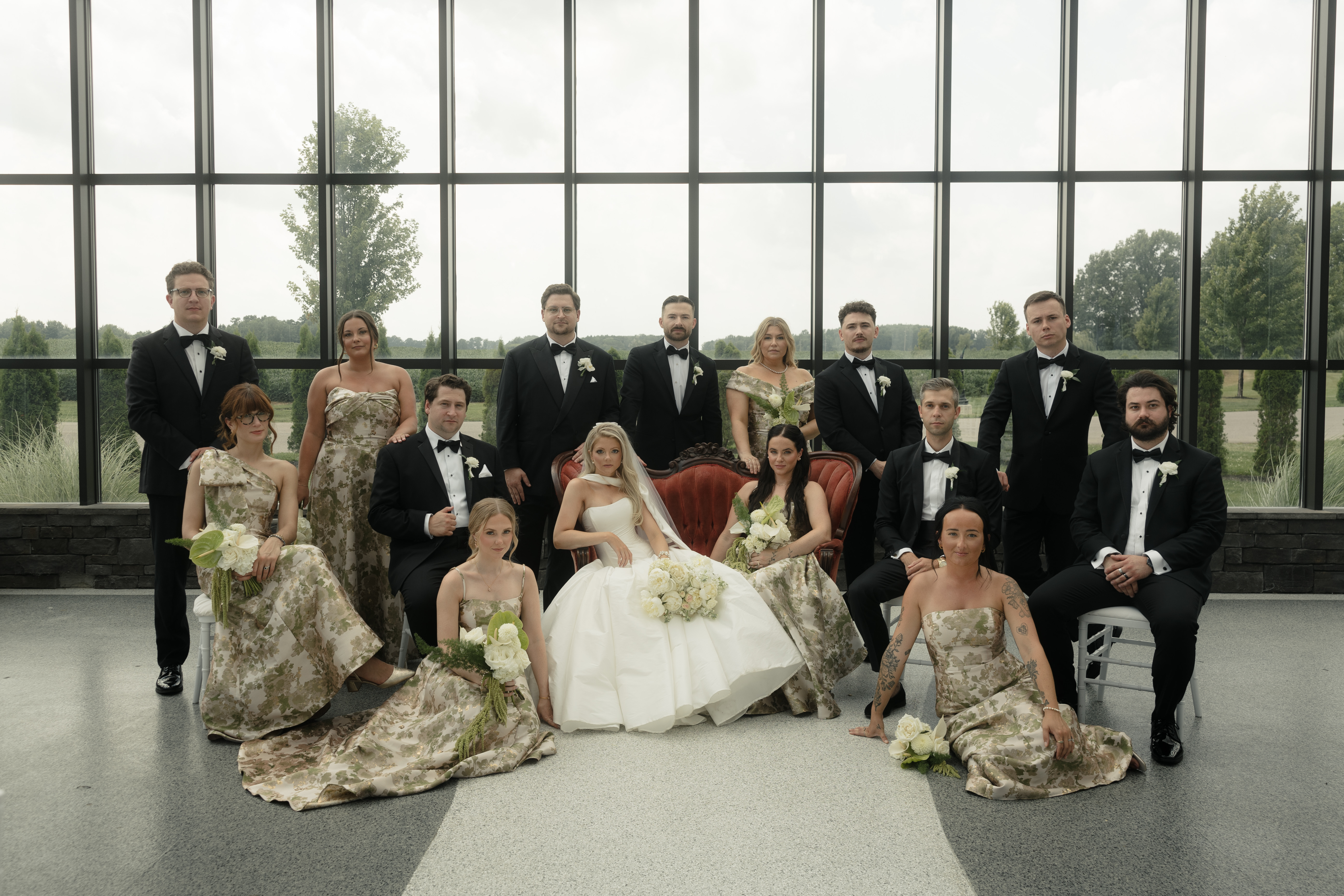 Bridal party group photo
